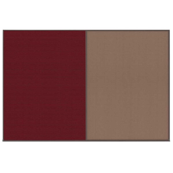 Enclosed Corkboard, 1 Door, 72"x48", 4" Fra